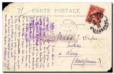 Wystawa w Tuluzie 1908 — Wjazdowa brama — Wydawnictwo oficjalne, Provost — Rewers