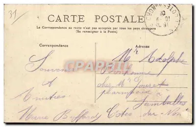 Toulouse - O Capitólio — editor 'Postes' n°17 — Verso