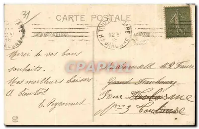 Toulouse - Praça e Praça Lafayette — Fototipo Lagoune Frères, n°119 — Verso