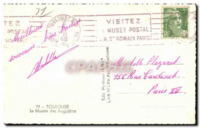 Place de la Comédie — Toulouse — Editor Fermand & Cie, n° 37 — Verso
