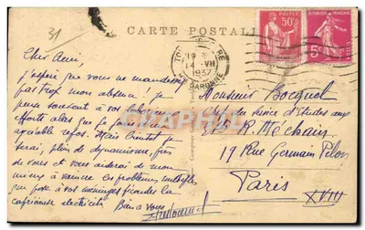Toulouse - I Ponti Gemelli e il Bacino dell'Emboccatura — C. V. 22 — Verso