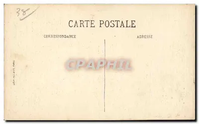 Castelo de Vizille — Porta de honra, Estátua do Conde de Lesdiguières, por Richier — LL Selecta — Verso