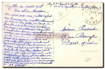 Vizille — Ogólny widok z drogi Laffrey — LL.1 — Rewers