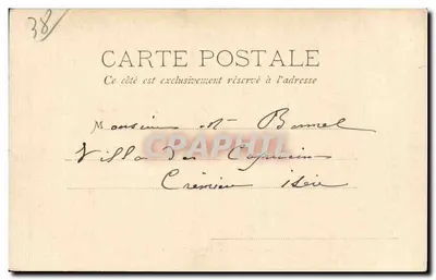 Zamek Vizille — Grenoble — Papeterie des Alpes Eug. Robert — Rewers