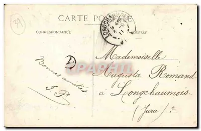Poligny (Jura) — Roche Percée, Ancienne Route de Milan — M. D. Edit — Verso