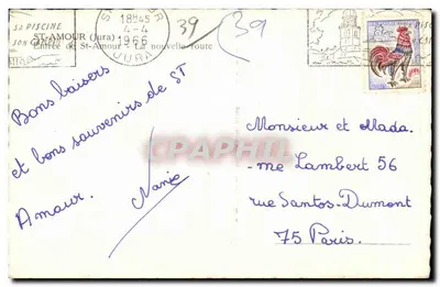 Entrada de St-Amour (Jura) - A nova estrada - Pim — Verso