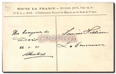 DAX — "Ba ignots" — Wydawnictwo Jové, Pau — Rewers