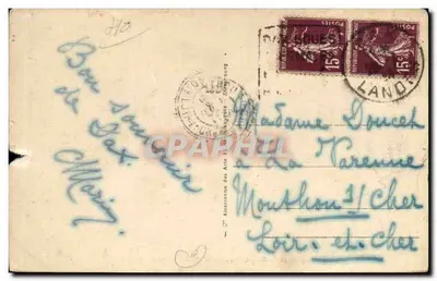 DAX - The Adour River and the Railway Bridge — publisher ARA, no. 30 — Back