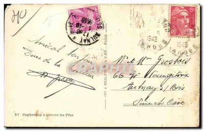 Capbreton através dos Pinheiros — (47) « REAL-PHIL » CAP — Verso