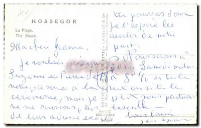 Hossegor — Plaża — Wydawnictwo Lavelle & Cie — Rewers