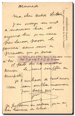 Widok jeziora w Hossegor — Pittoreski widok jeziora przy przyjeździe — Wydawnictwo Sztuki YVON, Paryż — Rewers