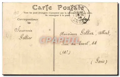 DAX — Rives de l'Adour, Quartier de la Gare — Wydawca nieznany, numer serii 65 — Rewers
