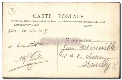 Dole — Pomnik Pasteura — B.F.Cr. n°54 — Rewers