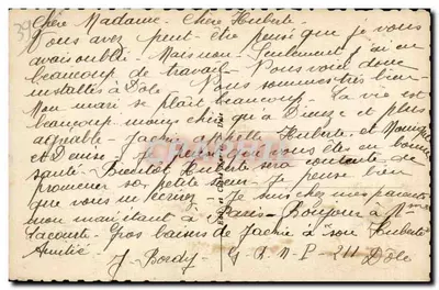 DOLE (Jura) — Pomnik Pasteura — Rewers