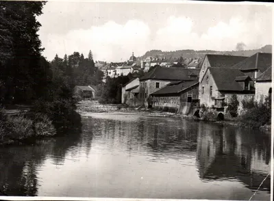 Bilhete postal antigo Champagnole Les forges et le bois de Gazon