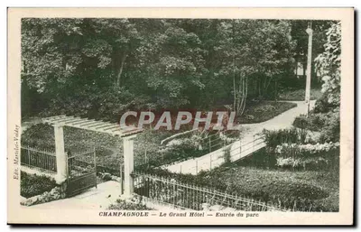 Champagnole — O Grande Hotel — Entrada do parque — Editado por Maréchal-Voidey