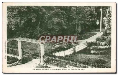 Champagnole — O Grand Hôtel — Entrada do parque — Edit. Martelot-Voidey