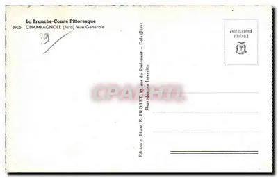 Champagnole (Jura) — Vista Geral — Edição E. PROTET — Verso