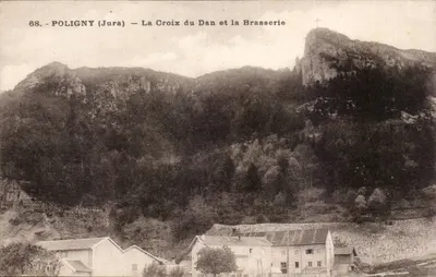 Poligny (Jura) — A Cruz do Dan e a Cervejaria