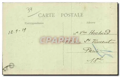 Lons-le-Saunier — Passeio da Cavalaria — Estátua de Rouget de l'Isle — Verso