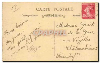 Saint-Claude — Most wiszący nad Taconem — Wydawnictwo Bonne de l'Industrie — Rewers