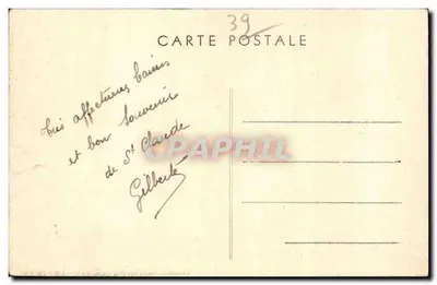 O Grande Ponte de ST-CLAUDE (Jura) — Mandrillon — editor Aniche Mandrillon, n°3 — Verso