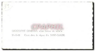 Saint-Claude — Widok z lotu ptaka mostu i wsi — Lapie — Rewers