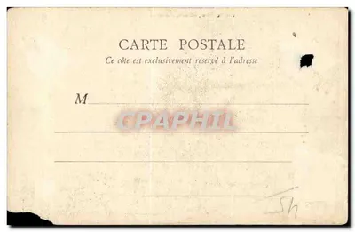 Combreux - O Castelo - Bilhete postal antigo — Verso