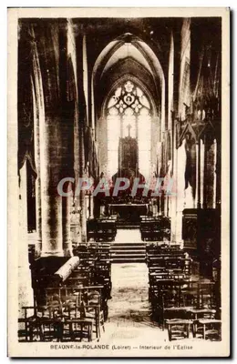 Beaune-la-Rolande (Loiret) — Interior da Igreja