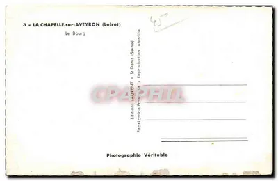 La Chapelle sur Aveyron - Le Bourg - Epiceria - Merceria - Vinhos - Licores - Banquetes - Casamentos - Bilhete postal antigo — Verso