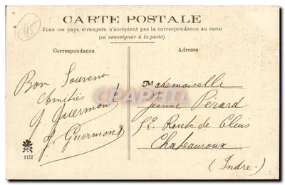 Kraje Loiret — Widok drogi otoczonej drzewami — Wydawca: R.P.U. (Francuska Republika) nr 1152 — Rewers