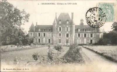 Richebourg - Castelo do século XVI — Ch. Foucault, editor, Dreux - E. M. H.