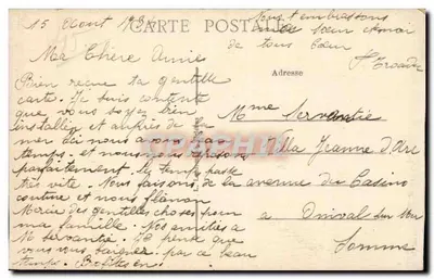Sully-sur-Loire (Loiret) — Zamek — Karta pocztowa datowana 18 sierpnia 1934 — Rewers