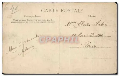 Cahors — Plac Gambetta — Biblioteka i Wieża Liceum — Mlle Euphrasie Imbert, wyd. — Rewers