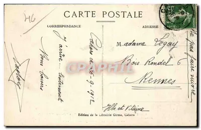 Cahors - Most Valentré (XIV wiek) — Zabytek, rozpoczęty w 1308, nieukończony w 1378 — Wydawnictwo Librairie Girma, Cahors — Rewers