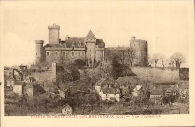 Castelo de CASTELNAU, perto de BRETENOUX (Lot) — Vista geral