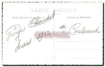 Retrato de um homem com casaco de couro e chapéu — editor não identificado, número de série não visível — Verso