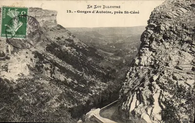 Gorges de Autoire, perto de St-Céré — Le Lot Illustré, n°12