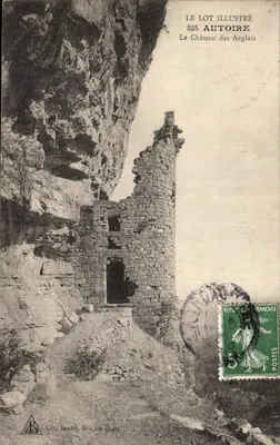 Autoire — O Castelo dos Ingleses — Lib. Baudel, St-Céré (Lot)