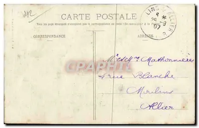 Ruiny zamku Rochetaillée — okolice Saint-Étienne — Wyd. Nouvelles — Rewers