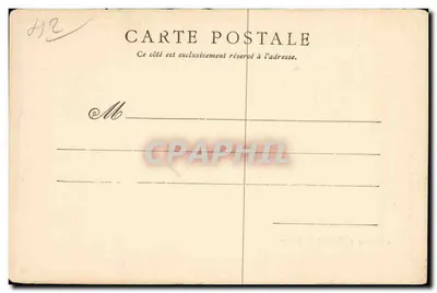 Castelo de Rochetaillée (Loire) — ruínas do castelo com torres — Hachette, edição Paris, foto L. — Verso