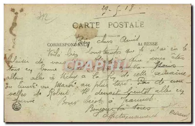 Roanne — Casernas Combes — Mme Lafay-Besacier, editora — Roanne — Verso