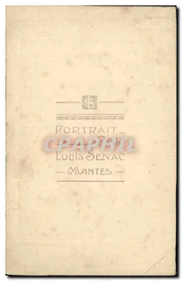 Retrato de um jovem — Louis Senac, Mantes — Verso