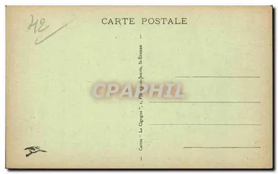 St-Étienne — Pomnik Weteranów, Plac Pałacu Sztuki — Karty 'La Cigogne' St-Étienne — Rewers