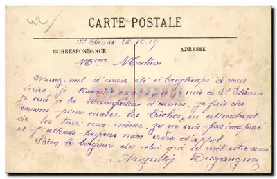 Saint-Étienne — A Dafne e os Cisnes — LL. n° 141 — Verso