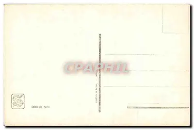 Mujer con gato — Salón de París — G. Herve, n° 3165 — Reverso