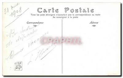 Le Mélin, Brenières w kwiecie (Auerene) — Salon 1908 — autorstwa W. Dittler-Pouget — Rewers