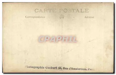 Retrato de mulher — perfil — Fotográfica Gerbert, Paris — Verso