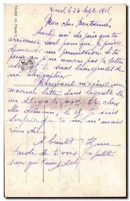 Most w Maintenon — Szkoła Réné His — n° 07 — Rewers
