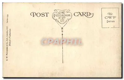 Woman near a water mill — geese — C.W. Faulkner & Co. Ltd. Series CWF — Back